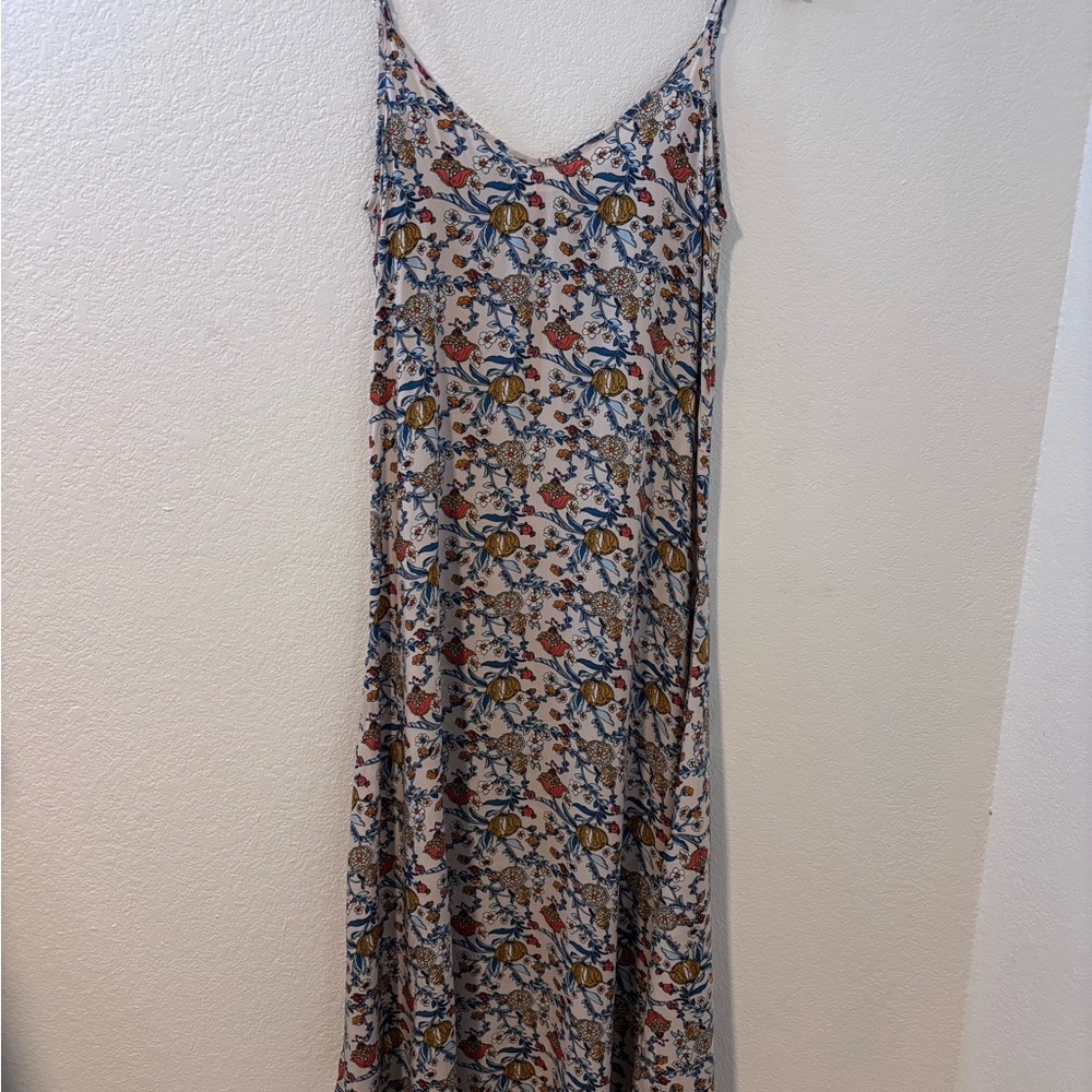 Natural Life Madi Long Maxi Bohemian Floral Slip Dress Size S - Picture 2 of 4
